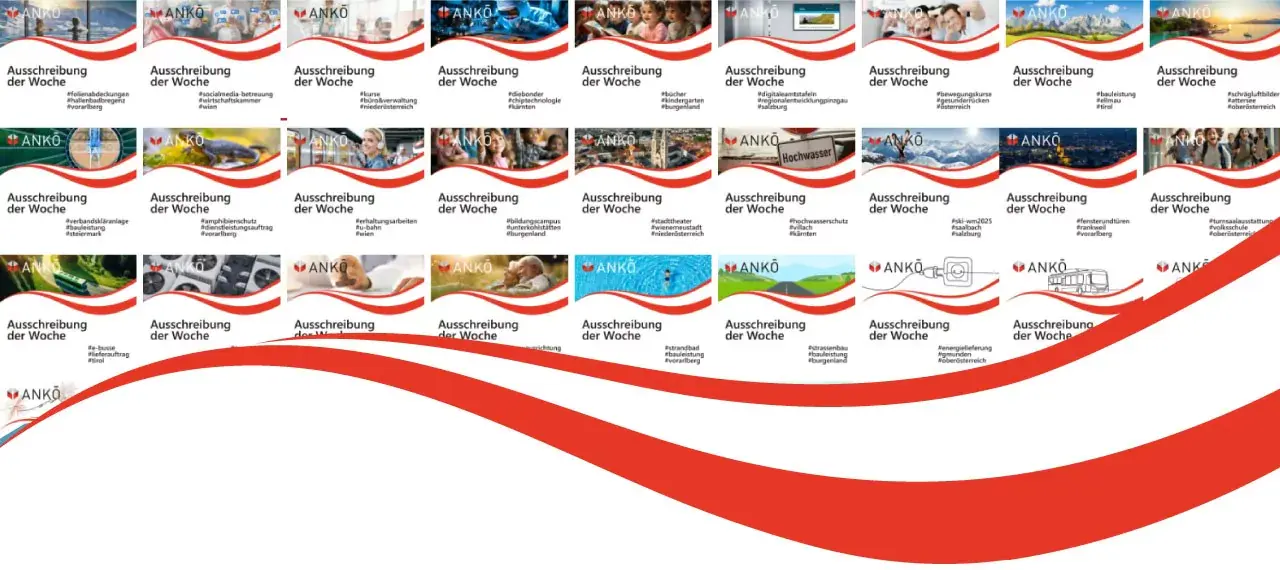 ANKÖ Vergabeportal präsentiert: Ausschreibung der Woche
